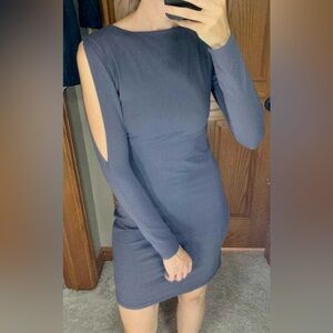 Susana Monaco Long Sleeve Dress in Navy Blue